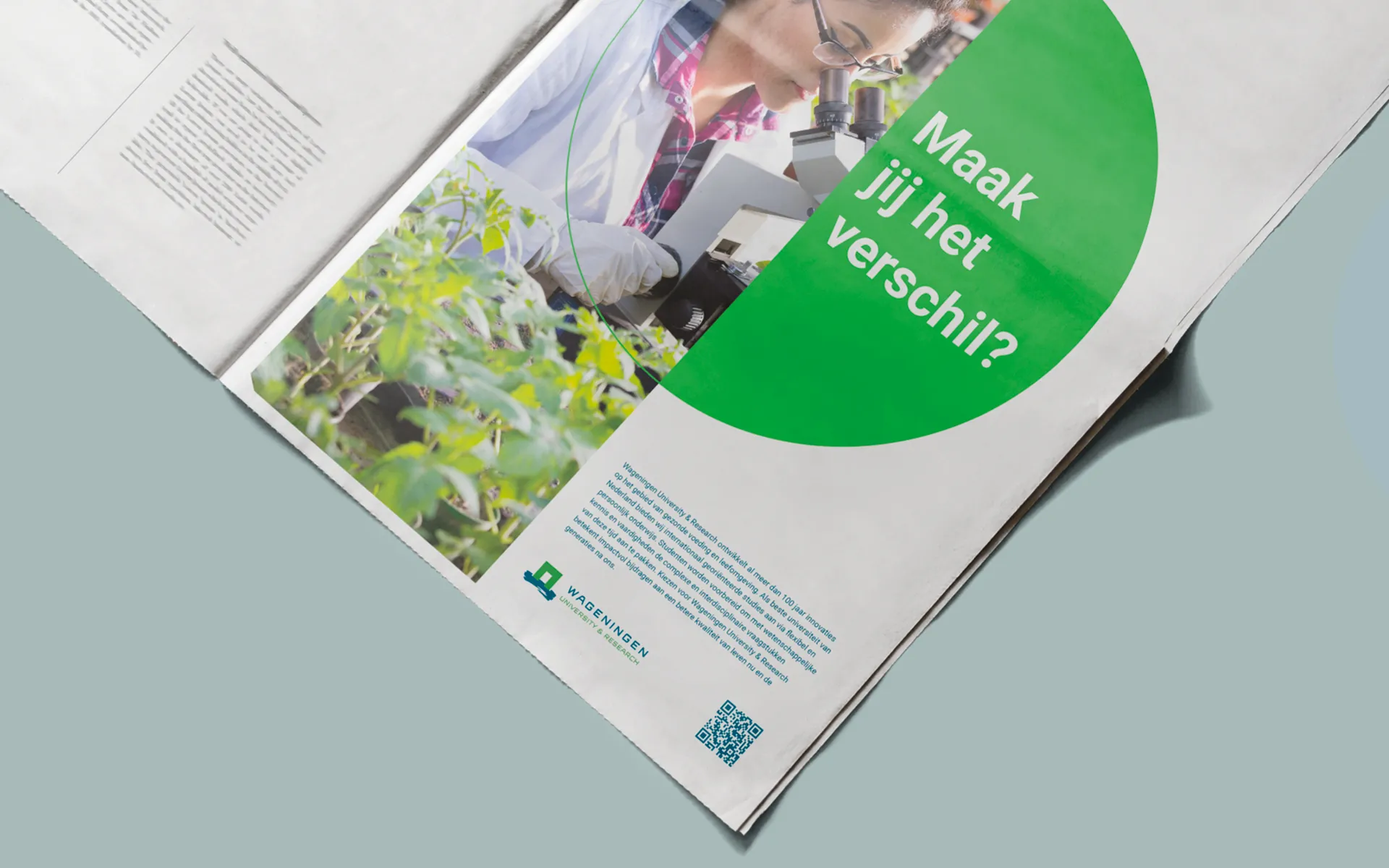 mockup magazine Wageningen Universiteit